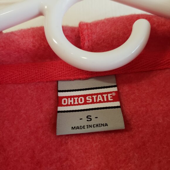 OSU Buckeyes Ohio State University Women's Frayed Hem Hoodie Size S New with Tag - Picture 6 of 9